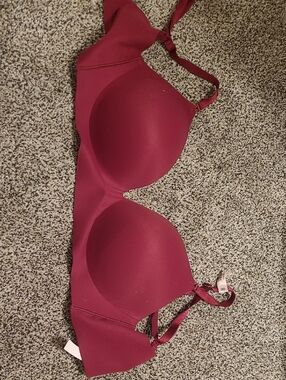Victoria's Secret Burgundy Smooth T-Shirt Bra 34DD